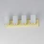 4_Maxim Lateral 30" Wide Satin Brass 4-Light Bath Vanity more views