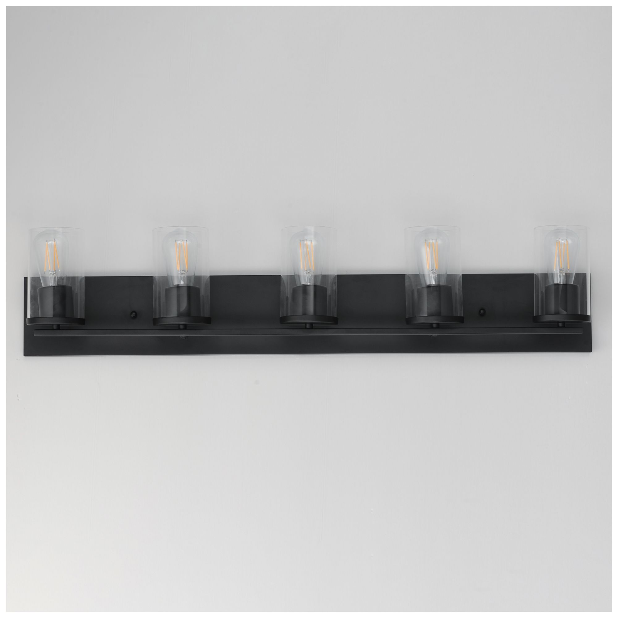 Image 3 Maxim Lateral 36" Clear/Black 5-Light Bath Vanity more views