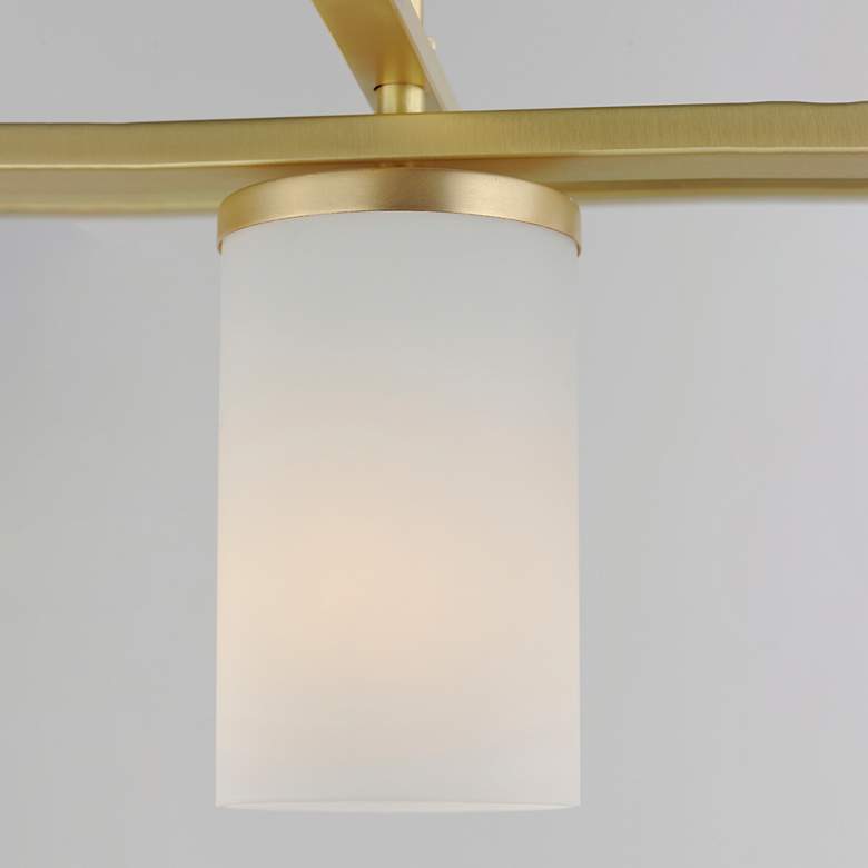Image 4 Maxim Lateral 36" Satin Brass 4-Light Linear Pendant more views