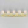 3_Maxim Lateral 36" Wide Satin Brass 5-Light Bath Vanity more views