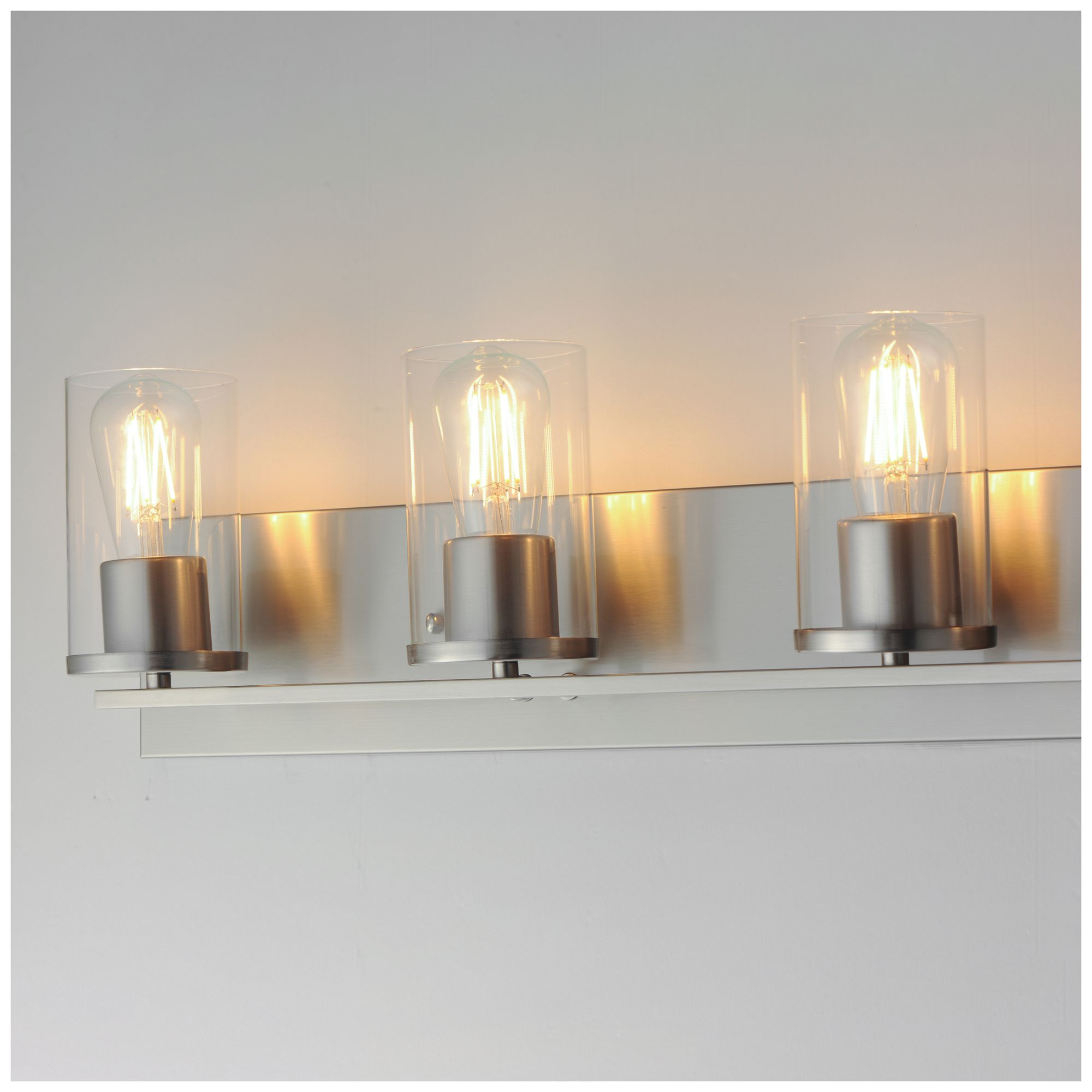 Image 6 Maxim Lateral 36" Wide Clear/Satin Nickel 5-Light Bath Vanity more views