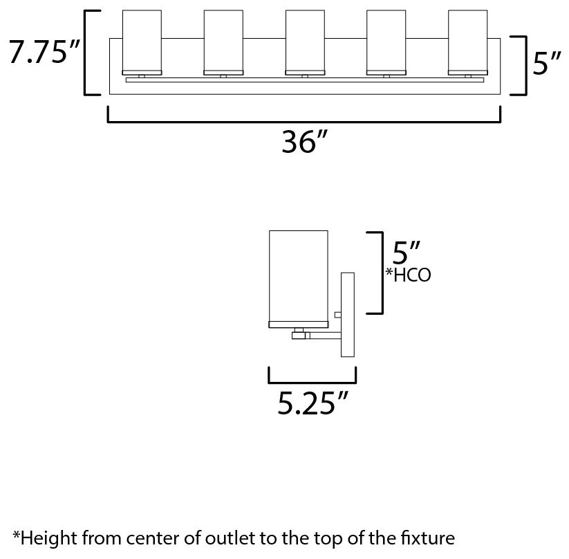 Image 7 Maxim Lateral 36" Wide Clear/Satin Nickel 5-Light Bath Vanity more views