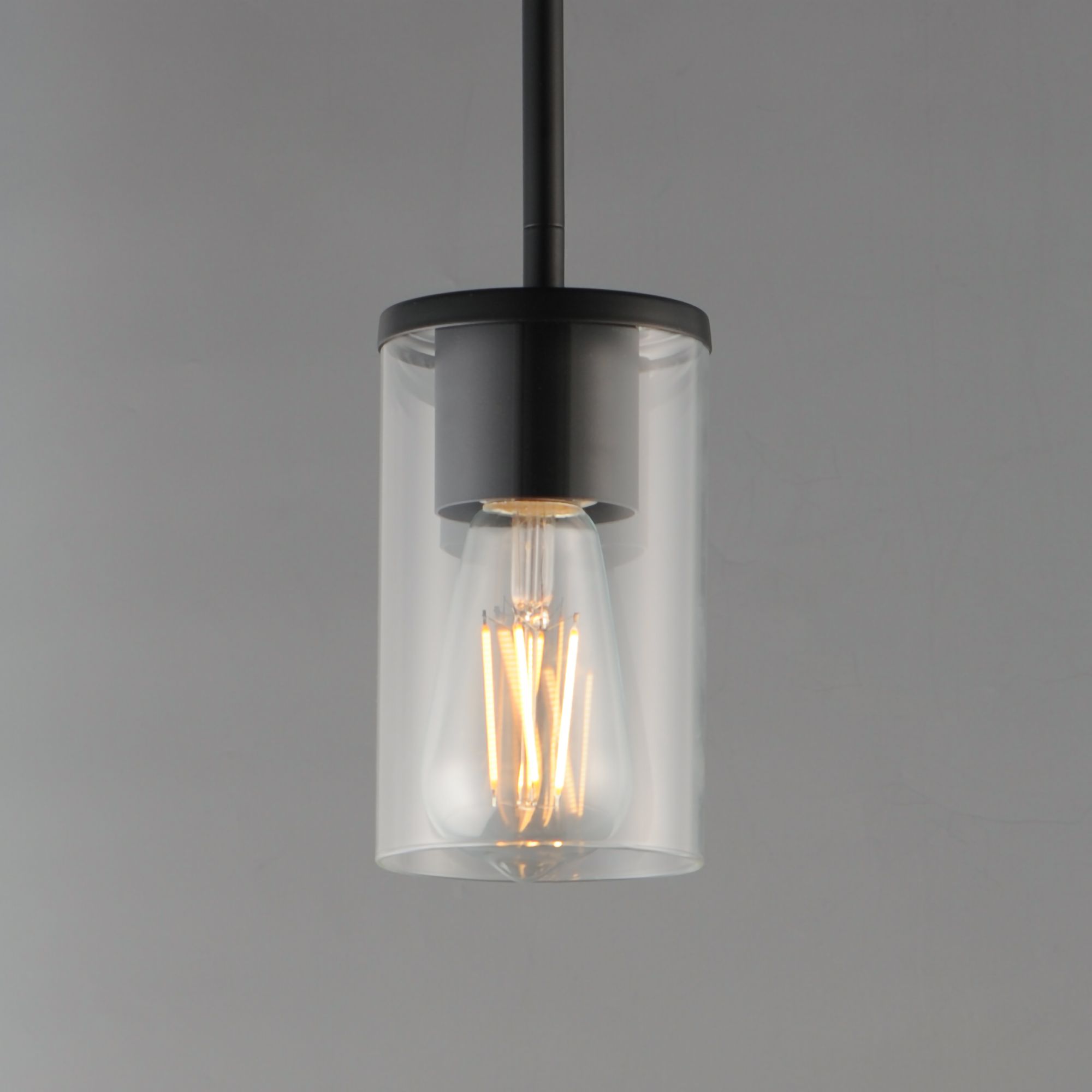 Image 2 Maxim Lateral 4 3/4" Wide Clear/Black Mini Pendant more views