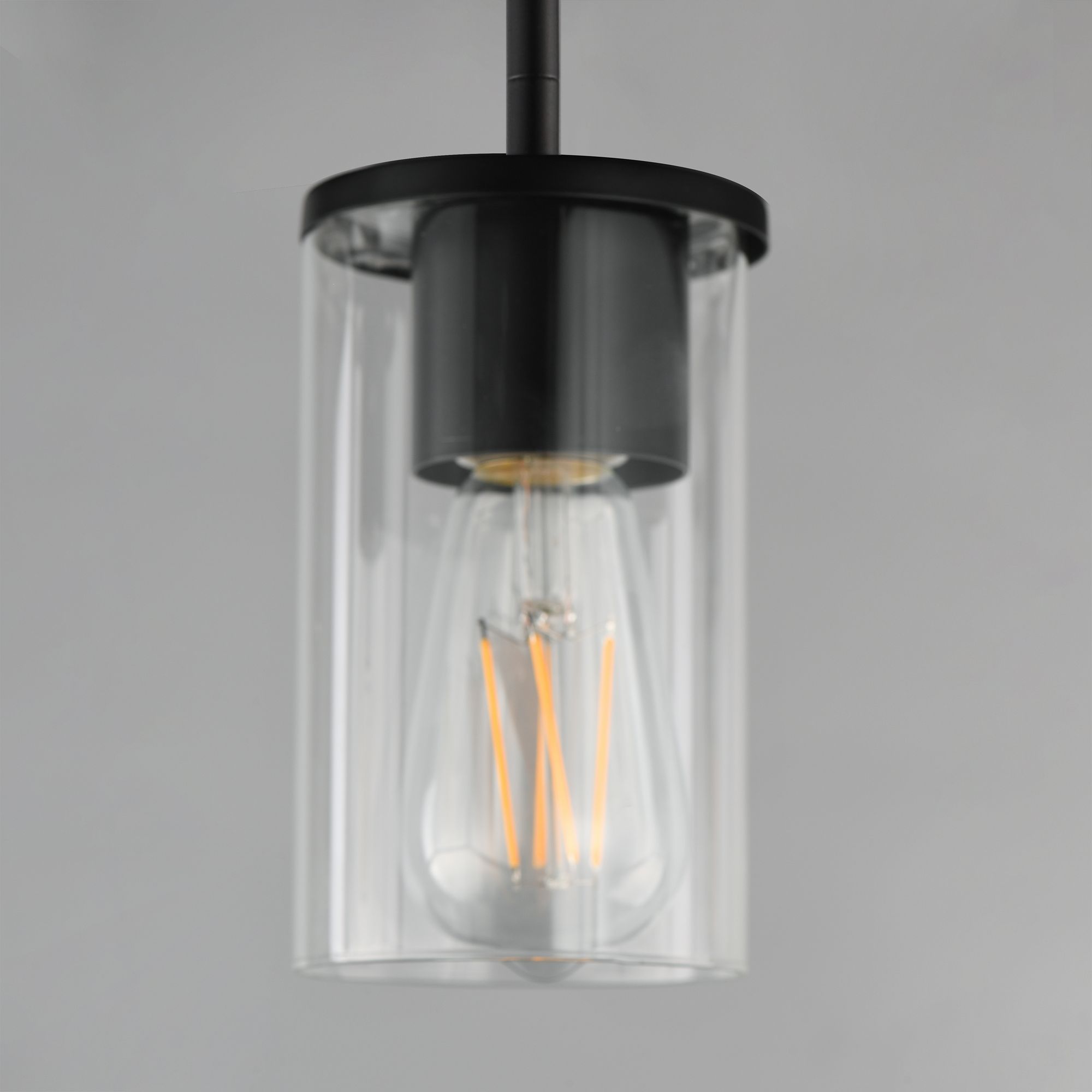 Image 3 Maxim Lateral 4 3/4" Wide Clear/Black Mini Pendant more views