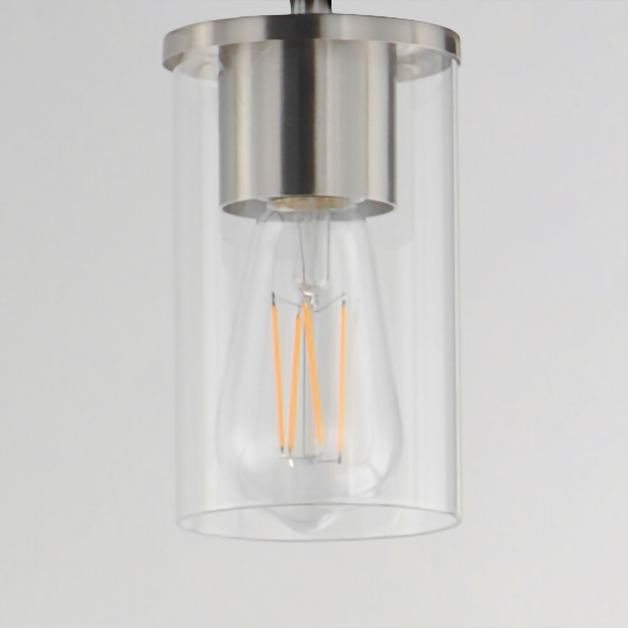 Image 4 Maxim Lateral 4 3/4" Wide Clear/Satin Nickel Mini Pendant more views