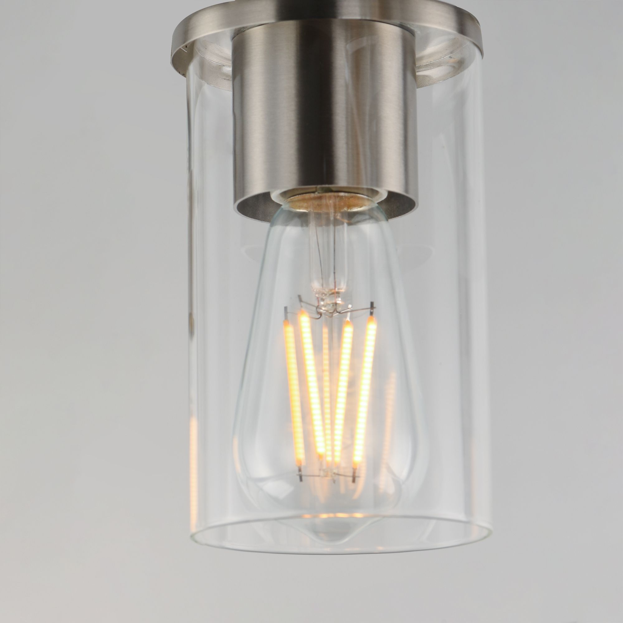 Image 5 Maxim Lateral 4 3/4" Wide Clear/Satin Nickel Mini Pendant more views