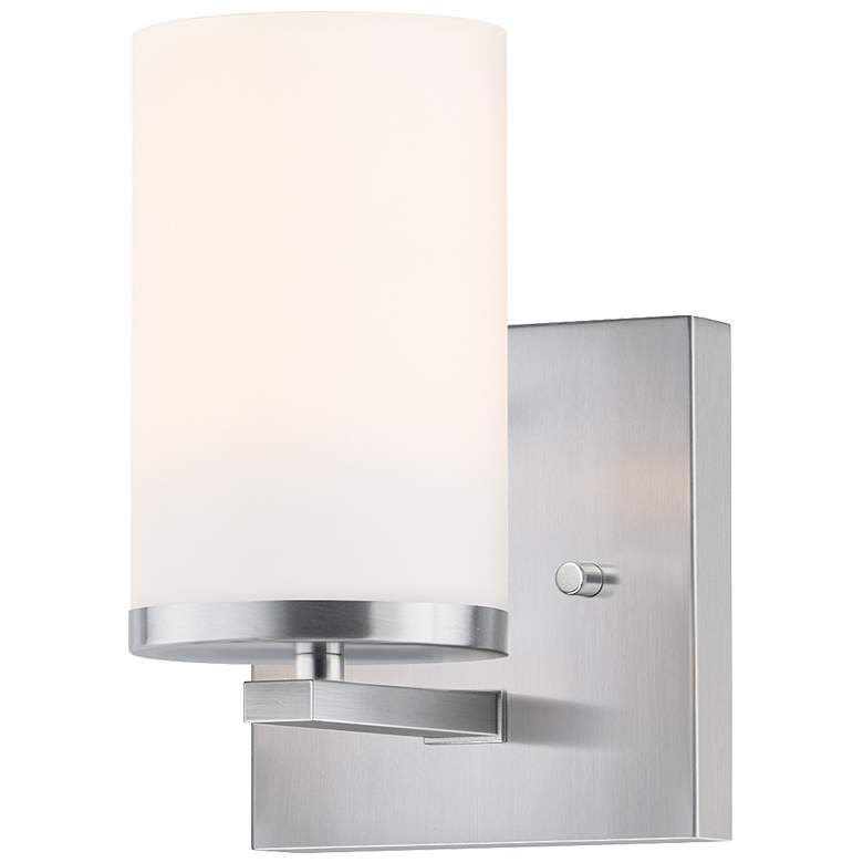Image 2 Maxim Lateral 7 3/4" High Satin Nickel Wall Sconce
