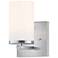 Maxim Lateral 7 3/4" High Satin Nickel Wall Sconce