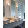 4_Maxim Lateral 7 3/4" High Satin Nickel Wall Sconce more views