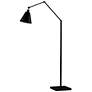 Maxim Library 55" High Black Finish Adjustable Modern Floor Lamp