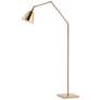 Maxim Library 55" High Heritage Gold Adjustable Modern Floor Lamp
