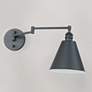 3_Maxim Library Black Swing Arm Wall Lamp more views