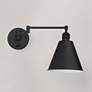 5_Maxim Library Black Swing Arm Wall Lamp more views