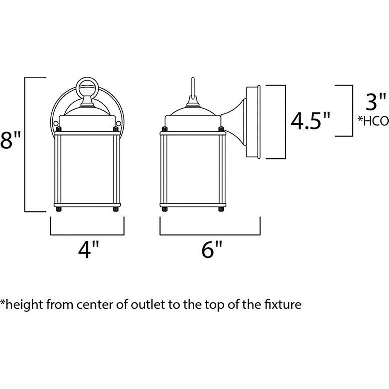 Image 2 Maxim Lighting 8" High 1-Light Outdoor Wall Light more views