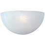 Maxim Lighting Essentials 10.5" Wide Marble White Glass Wall Sconce