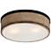 Maxim Lighting Franklin 14 1/4" Driftwood Pattern Drum Ceiling Light