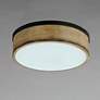 3_Maxim Lighting Franklin 14 1/4" Driftwood Pattern Drum Ceiling Light more views