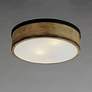 4_Maxim Lighting Franklin 14 1/4" Driftwood Pattern Drum Ceiling Light more views