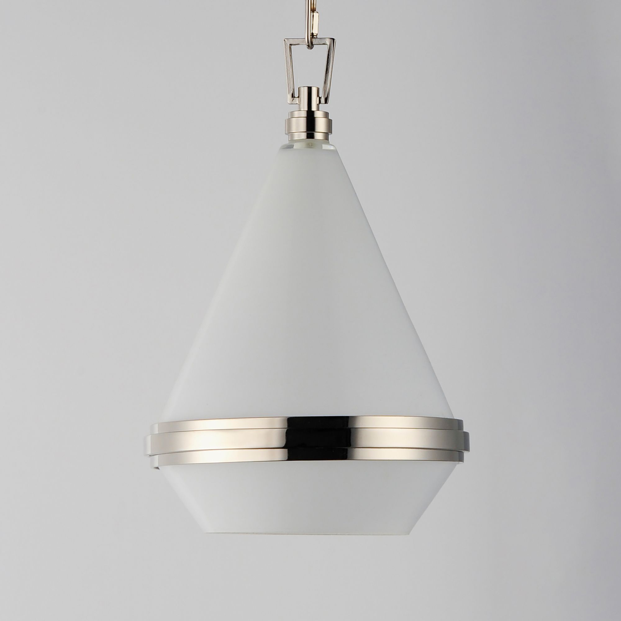 Image 3 Maxim Lighting Giza 1-Light 5" Wide Polished Nickel Pendant Light more views