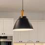 Thumbnail1 of Maxim Lighting Nordic 19" Wide Black Metal Modern Dome Pendant Light