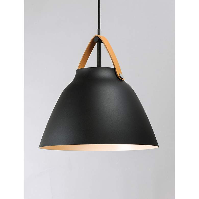 Image 3 Maxim Lighting Nordic 19" Wide Black Metal Modern Dome Pendant Light more views