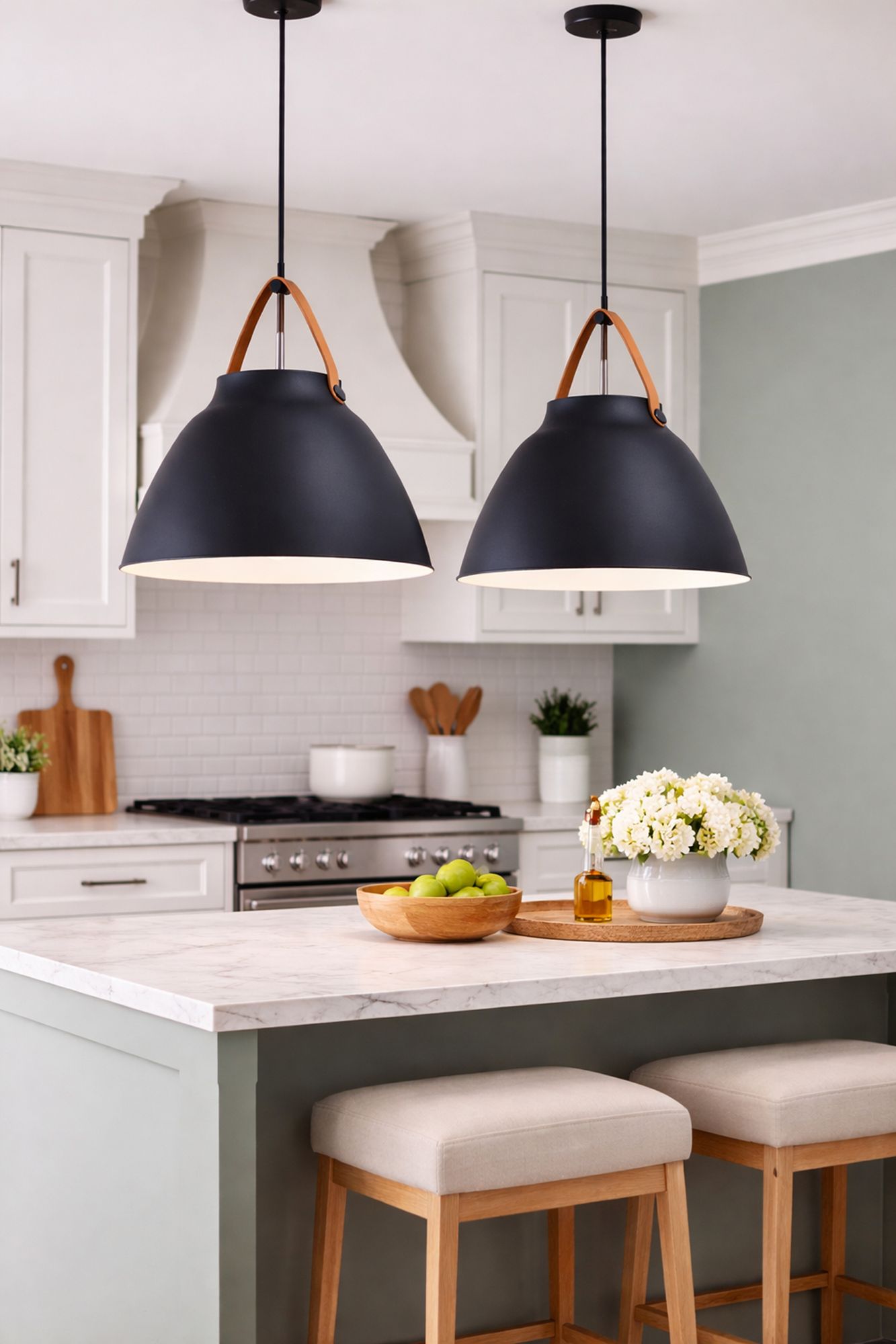 Maxim Lighting Nordic 19" Wide Black Metal Modern Dome Pendant Light