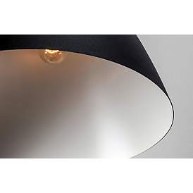 Image5 of Maxim Lighting Nordic 19" Wide Black Metal Modern Dome Pendant Light more views