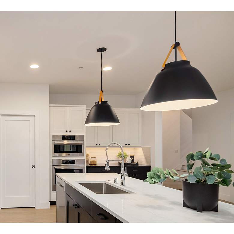 Image 7 Maxim Lighting Nordic 19" Wide Black Metal Modern Dome Pendant Light more views