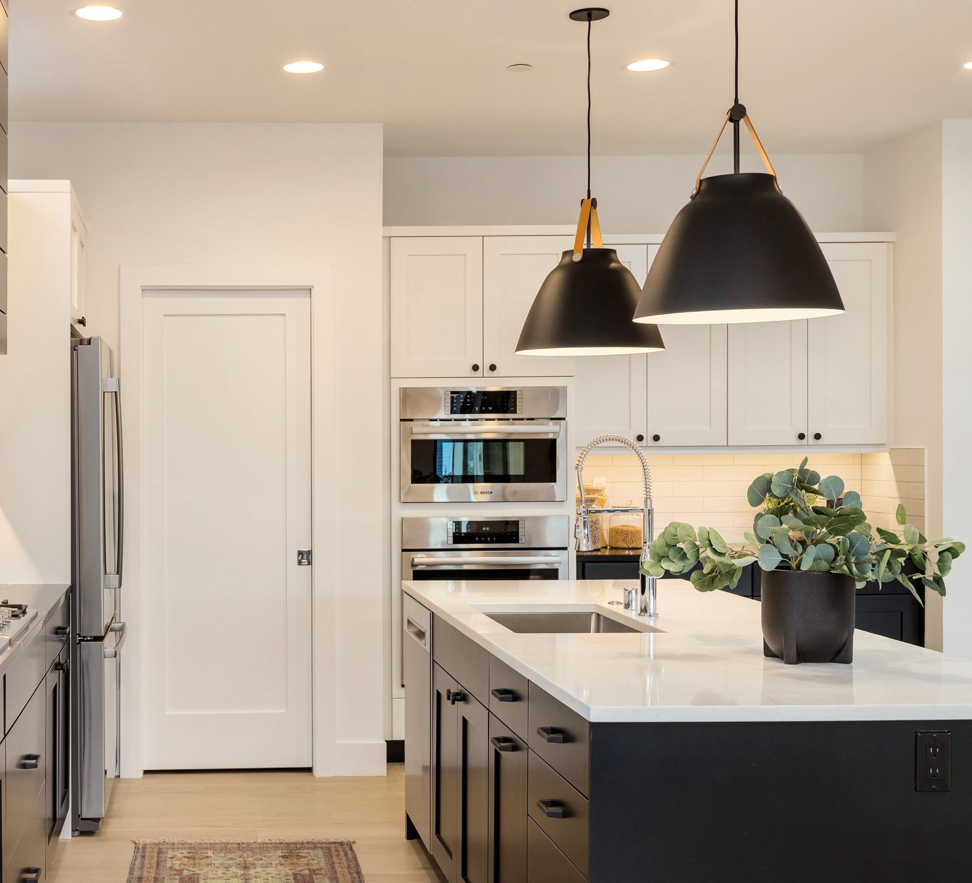 Maxim Lighting Nordic 19" Wide Black Metal Modern Dome Pendant Light