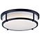 Maxim Lighting Rogue 17" Wide Black and White Round Ceiling Light