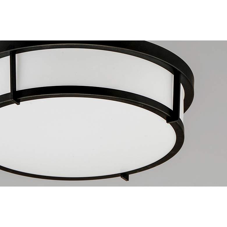 Image 4 Maxim Lighting Rogue 17" Wide Black and White Round Ceiling Light more views