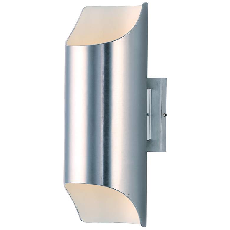 Image 2 Maxim Lightray 13 3/4" High Brushed Aluminum LED Outdoor Wall Light