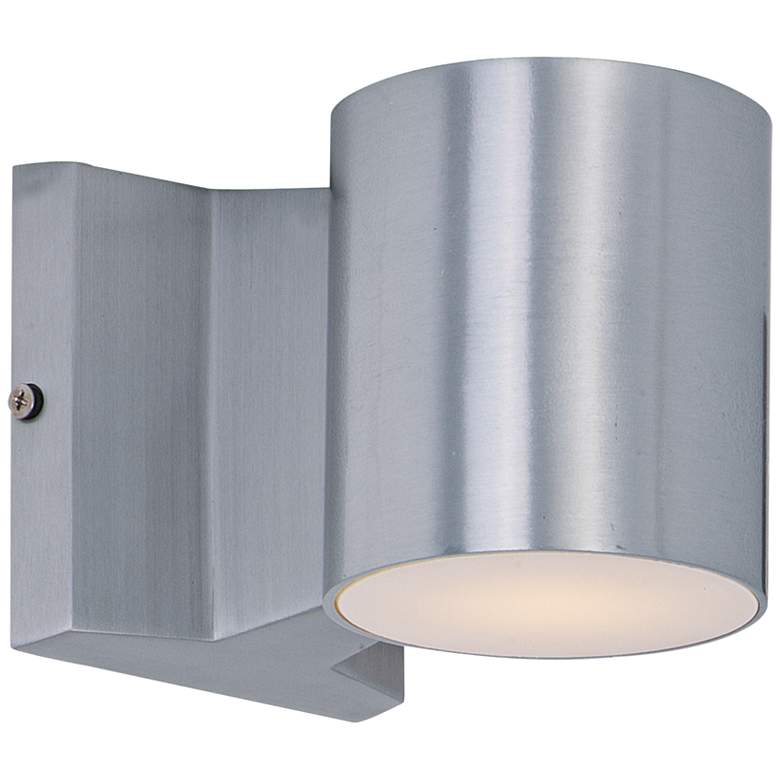 Image 1 Maxim Lightray 4" Cylindrical Aluminum Modern LED Outdoor Wall Light