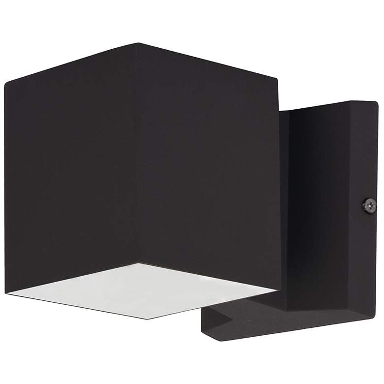 Image 1 Maxim Lightray 4" High Square Bronze LED Outdoor Wall Light