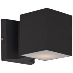 Maxim Lightray 4&quot; High Square Bronze LED Outdoor Wall Light