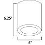 3_Maxim Lightray 5" Wide Architectural Bronze LED Outdoor Ceiling Light more views