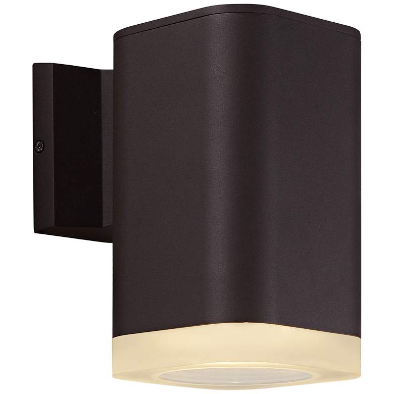 Image 1 Maxim Lightray 8 1/4 inchH Square Bronze LED Outdoor Wall Light