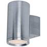 1_Maxim Lightray 9 1/4"H Brushed Aluminum Outdoor Wall Light