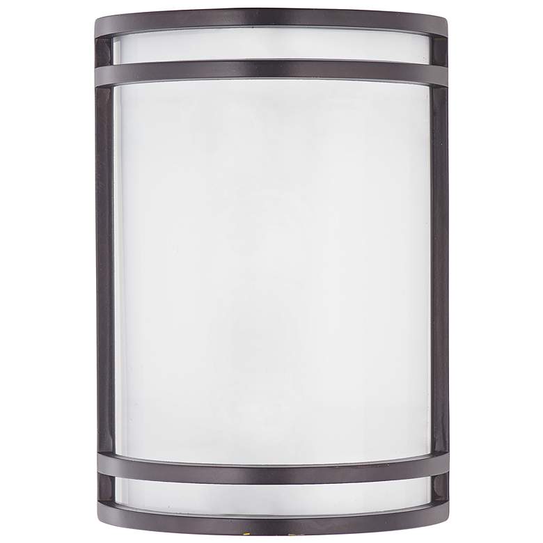Image 2 Maxim Linear 10" High Bronze LED Modern Outdoor Wall Light