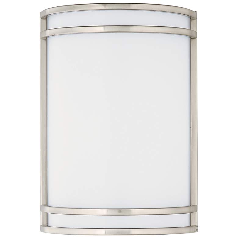 Image 1 Maxim Linear 10" High Satin Nickel LED Wall Sconce