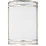 1_Maxim Linear 10" High Satin Nickel LED Wall Sconce