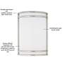 3_Maxim Linear 10" High Satin Nickel LED Wall Sconce more views
