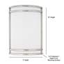 4_Maxim Linear 10" High Satin Nickel LED Wall Sconce more views