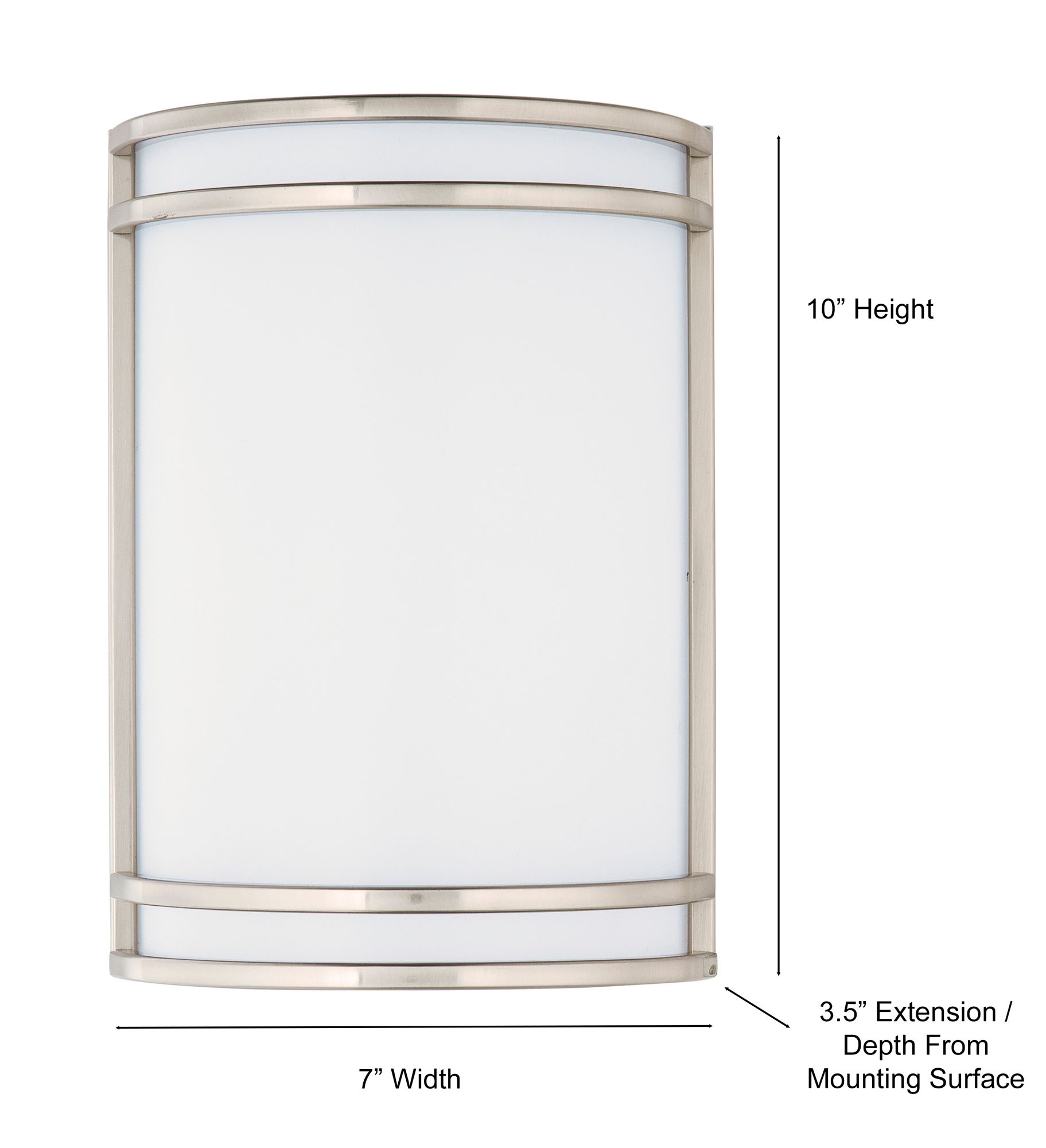Maxim Linear 10" High Satin Nickel LED Wall Sconce