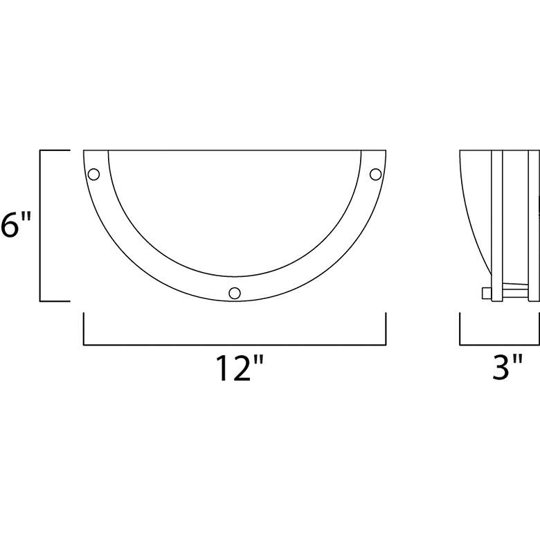Image 2 Maxim Linear 12" Wide Satin Nickel and Glass Modern LED Wall Sconce more views