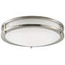 1_Maxim Linear 14" Wide Satin Nickel LED Ceiling Light