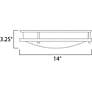 2_Maxim Linear 14" Wide Satin Nickel LED Ceiling Light more views