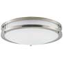 2_Maxim Linear 16" Wide Satin Nickel LED Ceiling Light