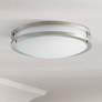1_Maxim Linear 16" Wide Satin Nickel LED Ceiling Light