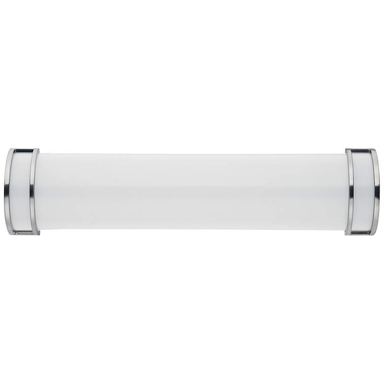 Image 1 Maxim Linear LED 1-Light 25 inch Wide Satin Nickel Wall Sconce